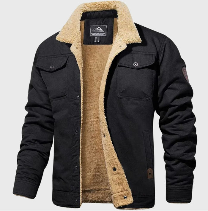 Aston | Men's Sherpa-Lined Cotton Jacket