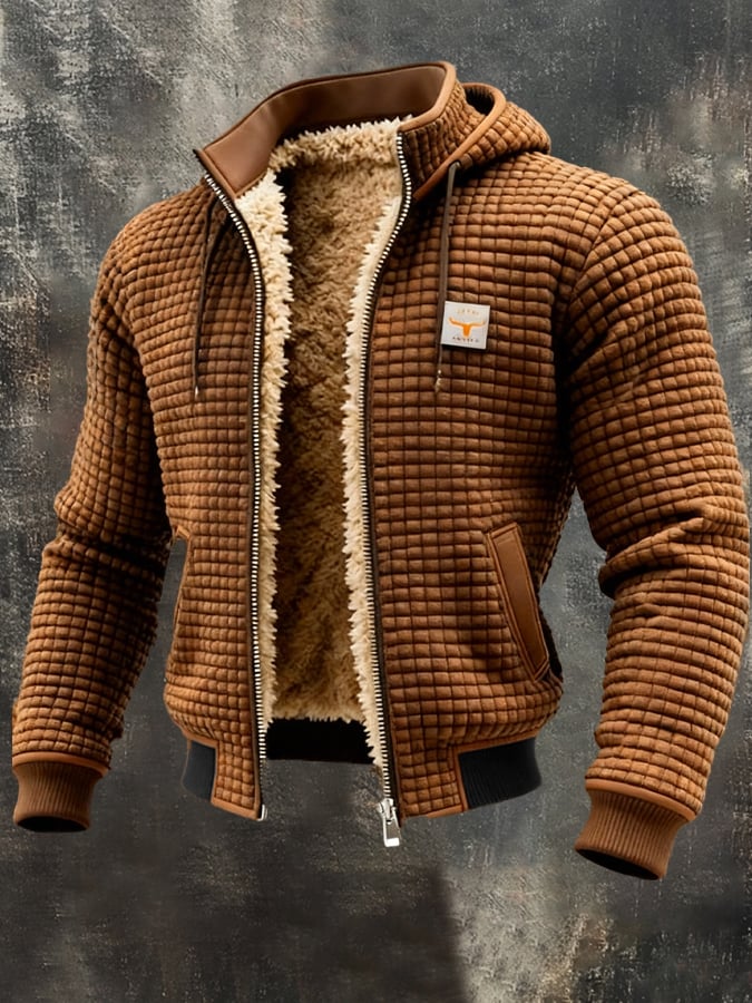 Marcus | Men's Quilted Jacket with Sherpa Lining