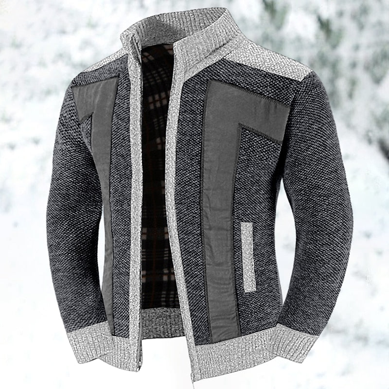 Merrick | Men's Wool-Blend Turtleneck Cardigan