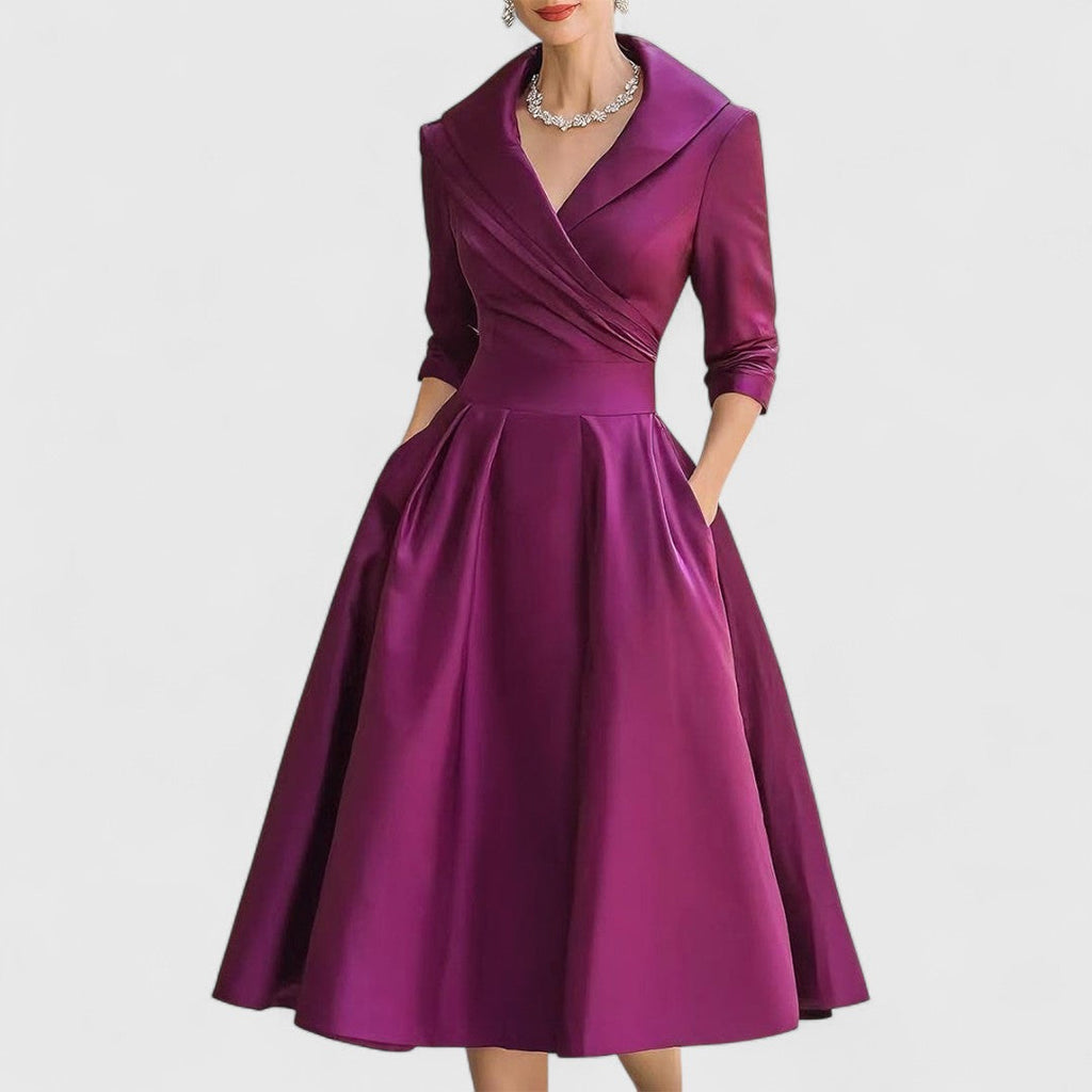 Graceful Midi Dress for Women – Elegant Fit with Timeless Charm