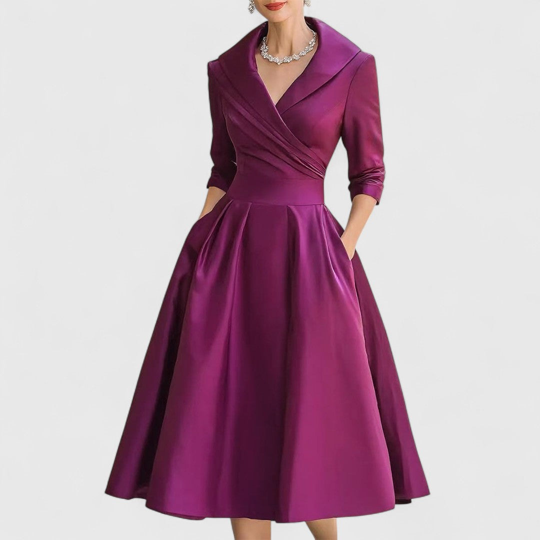 Graceful Midi Dress for Women – Elegant Fit with Timeless Charm