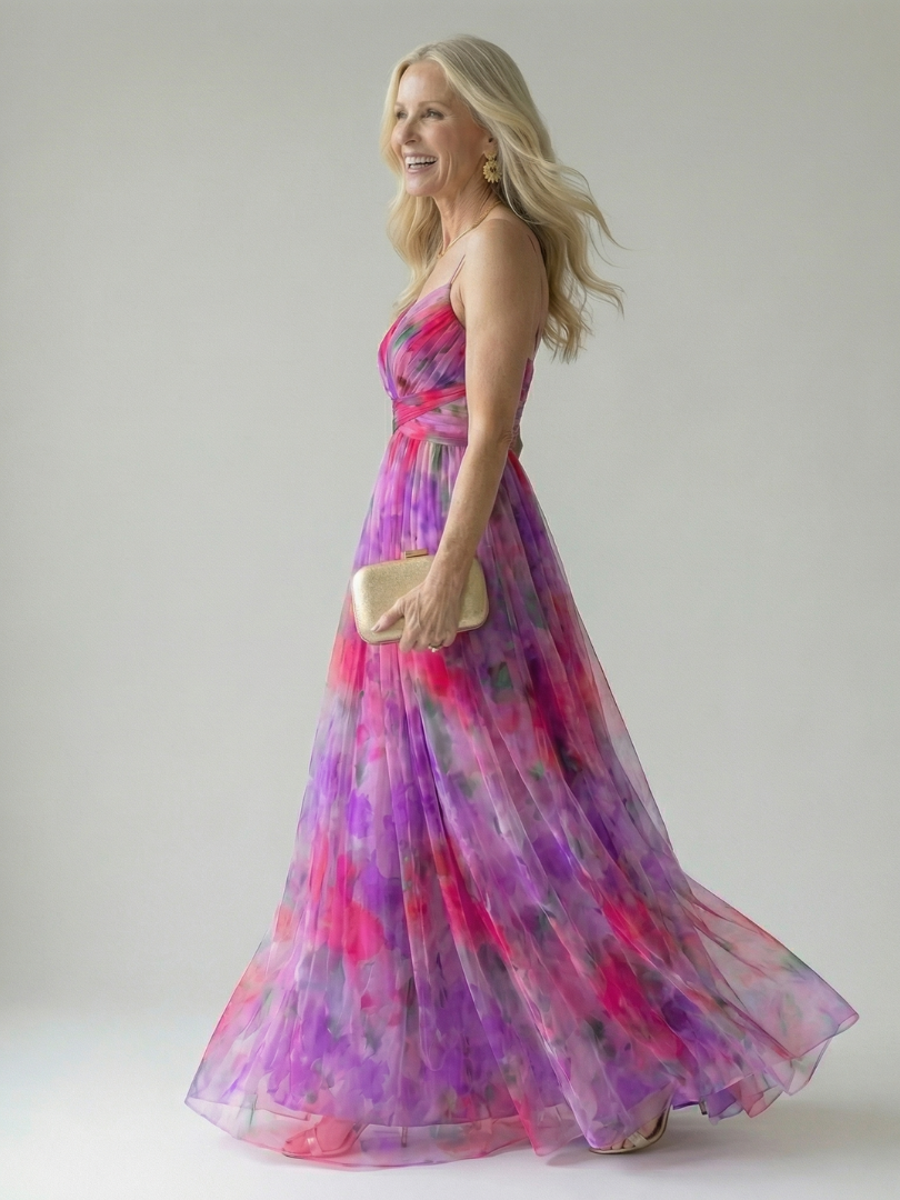 Soft Wrap Maxi Dress - Summer Elegant Flowing Boho Style for Women