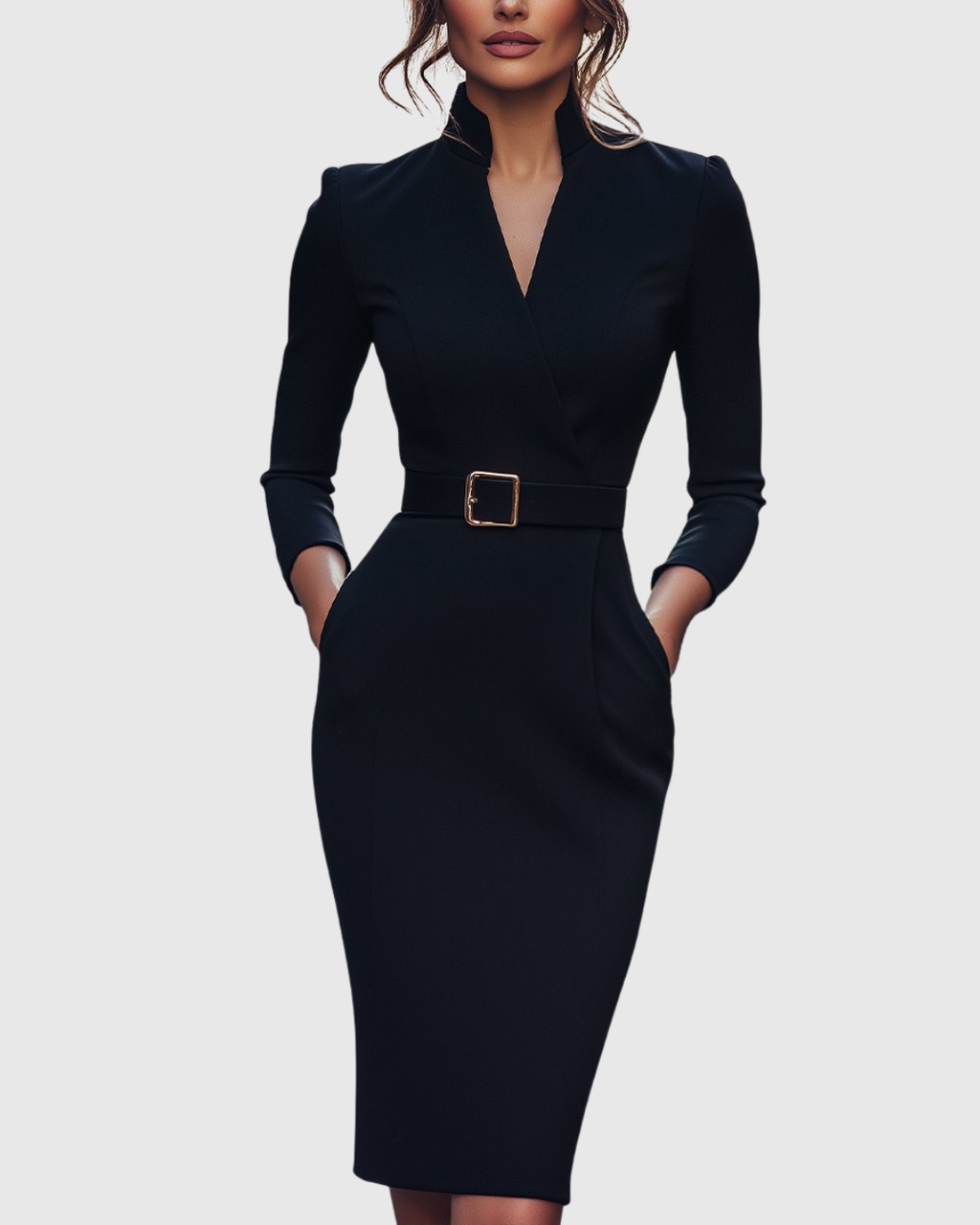 Stylish Women’s Midi Dress, Sophisticated Look and Fashionable Design