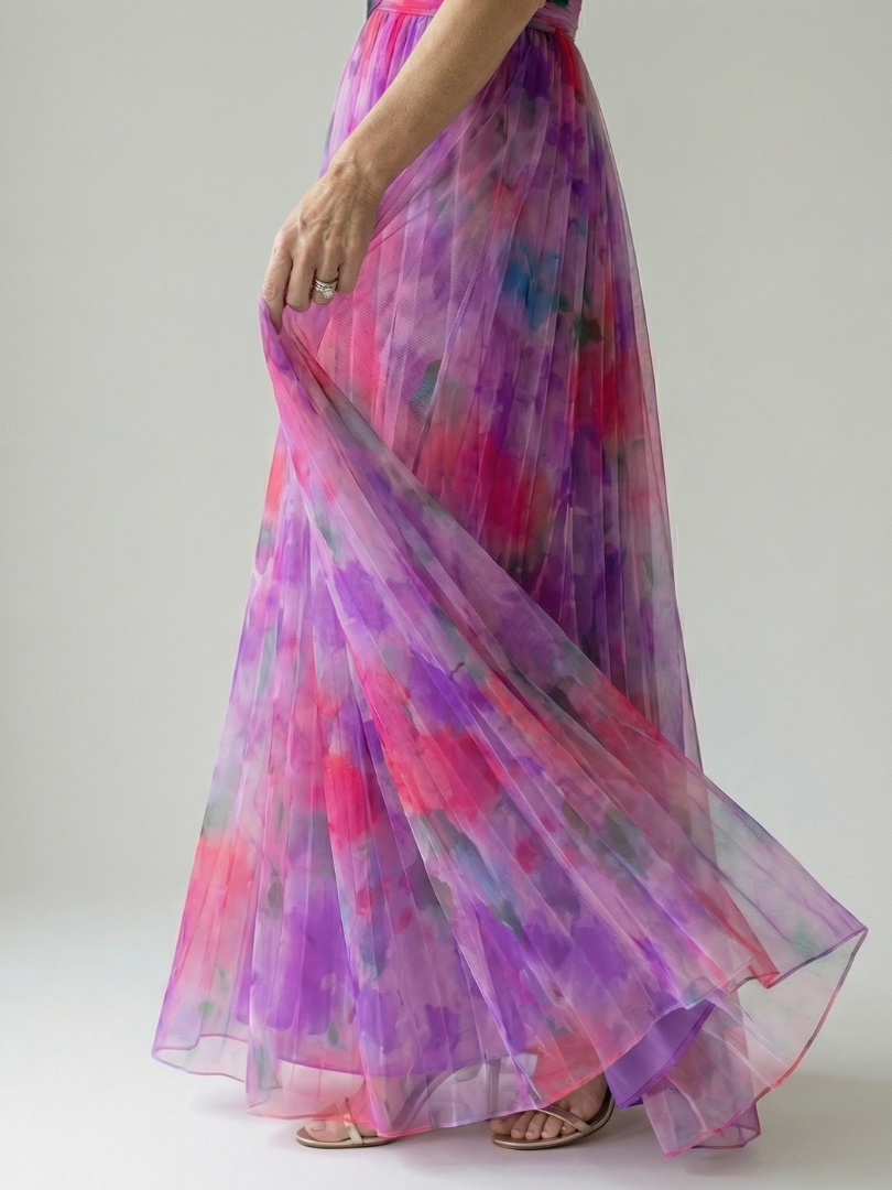 Soft Wrap Maxi Dress - Summer Elegant Flowing Boho Style for Women