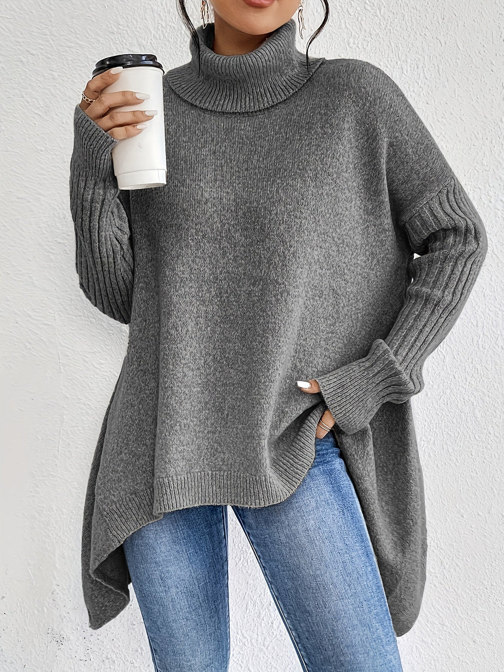 Ezella | Women's Relaxed Turtleneck Sweater