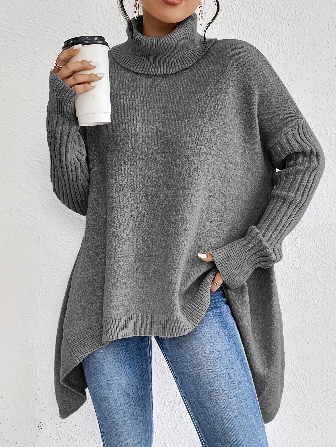 Ezella | Women's Relaxed Turtleneck Sweater