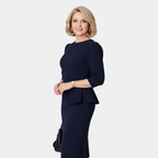 Elegant Midi Dress with Ruffle Detail – Feminine Design and Flattering Fit