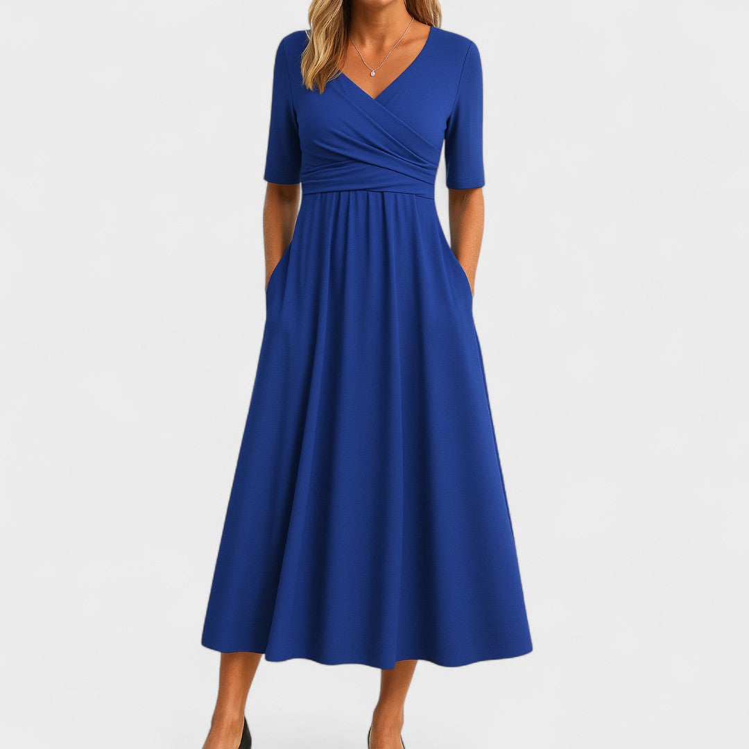 Elegant Women’s Midi Dress, Classic Style and Feminine Fit