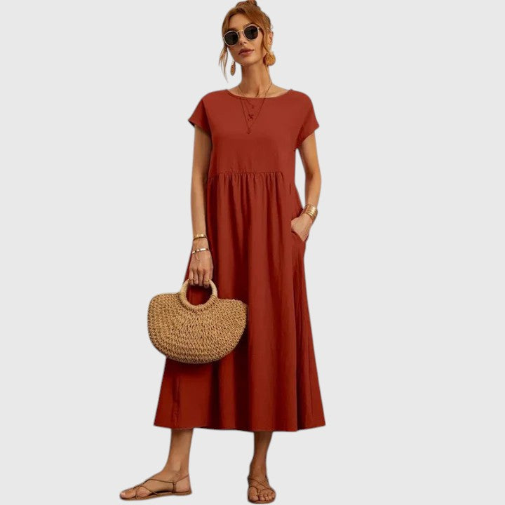 Stylish Women’s Midi Dress – Relaxed Fit with Everyday Comfort