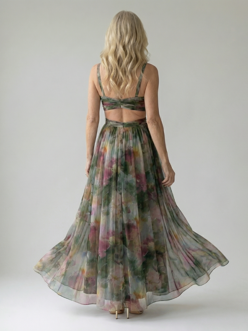 Soft Wrap Maxi Dress - Summer Elegant Flowing Boho Style for Women