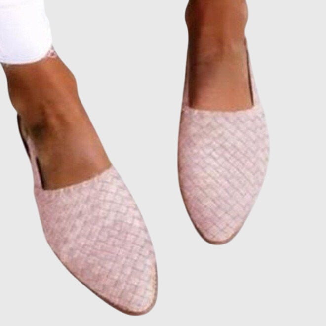 Isabelle | Women's Woven Pointed-Toe Flats