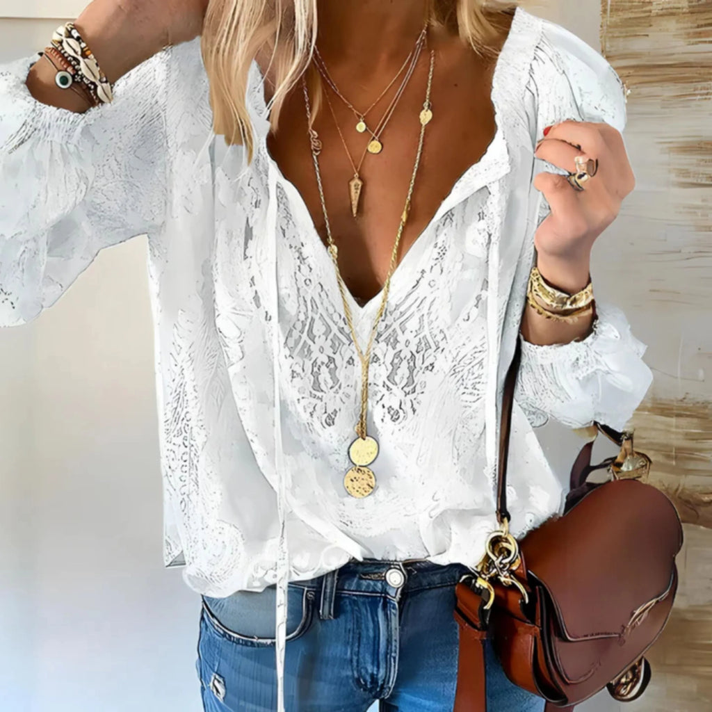 Women's Classic and Elegant Khaki Blouse