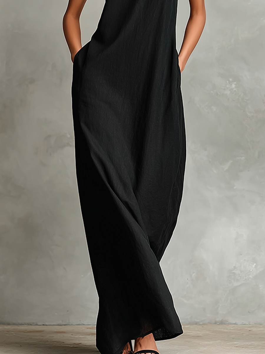 Juliet | Women's Sleeveless Turtleneck Maxi Dress