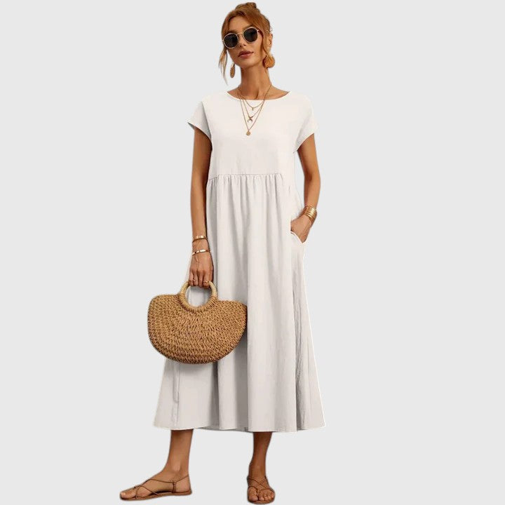 Stylish Women’s Midi Dress – Relaxed Fit with Everyday Comfort