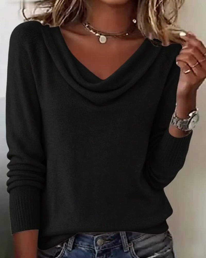 Francesca | Women's Cowl Neck Sweater