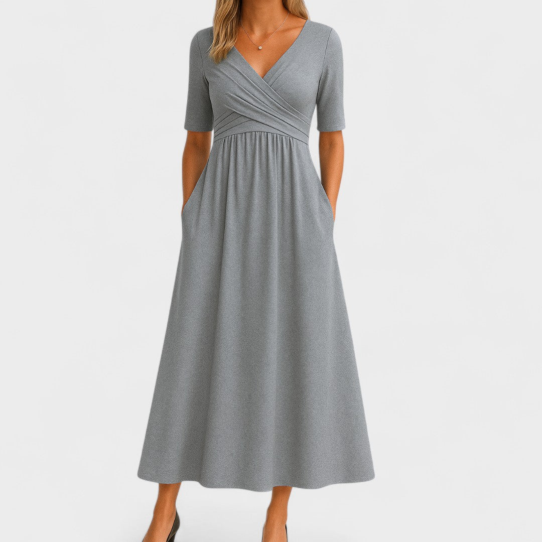 Elegant Women’s Midi Dress, Classic Style and Feminine Fit