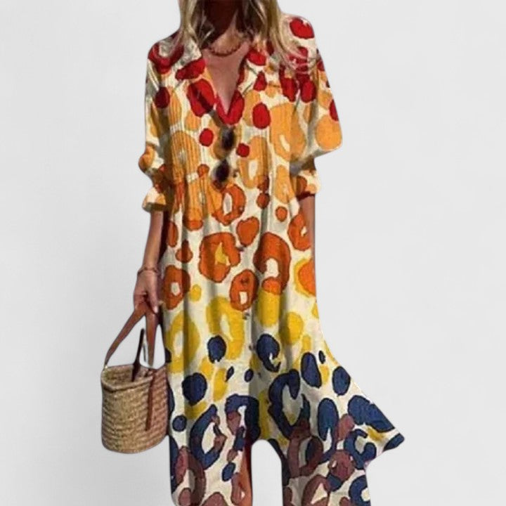 Feminine Boho Dress with an Elegant Touch, Fashionable Design