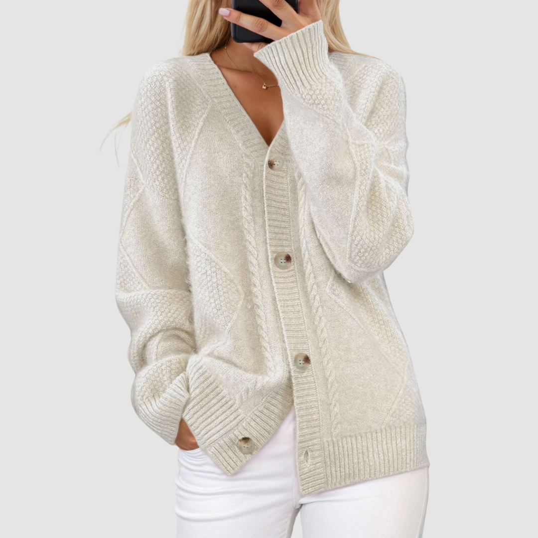 Meg | Women's Premium V-Neck Knit Cardigan