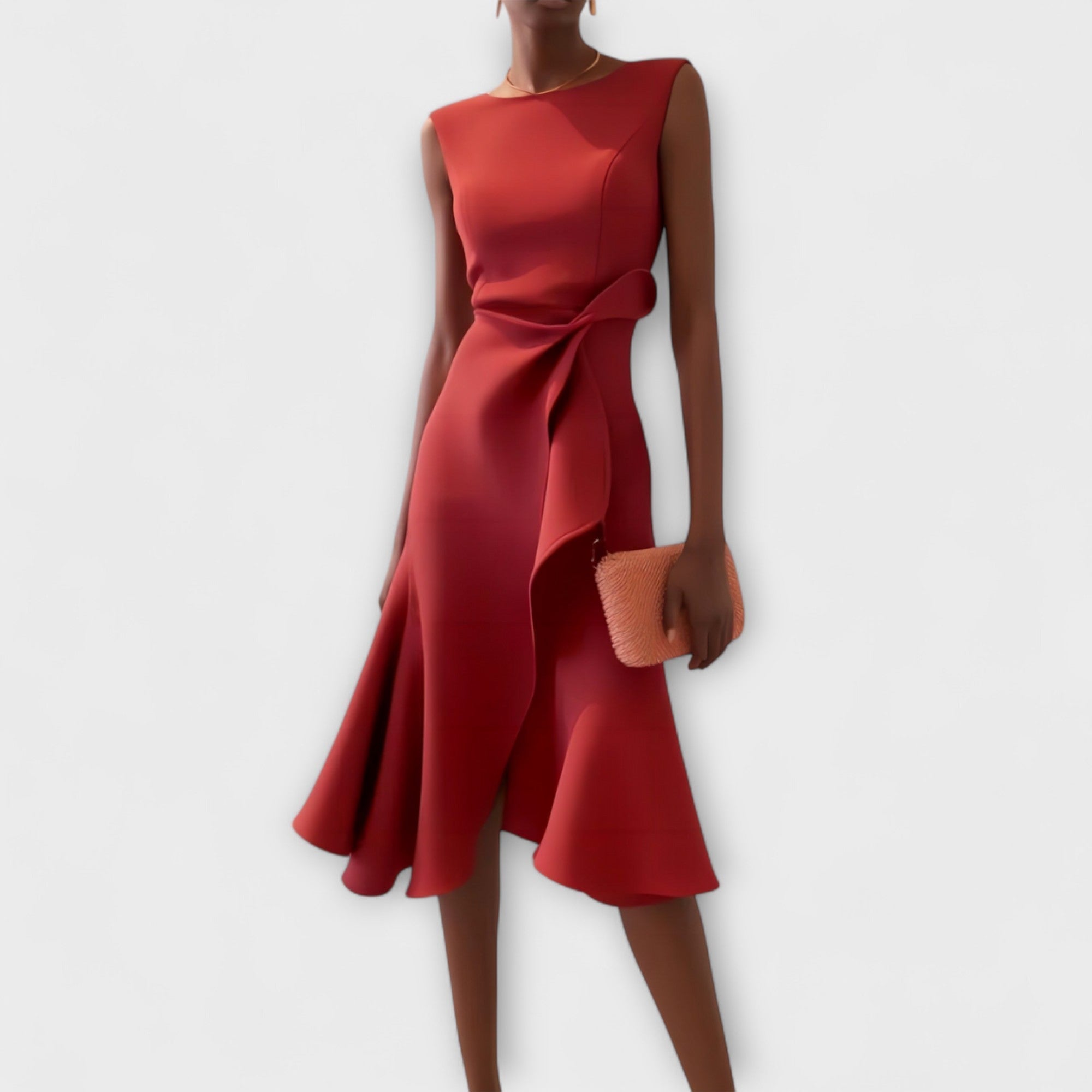 Stylish Women’s Midi Dress, Sophisticated Design and Elegant Style