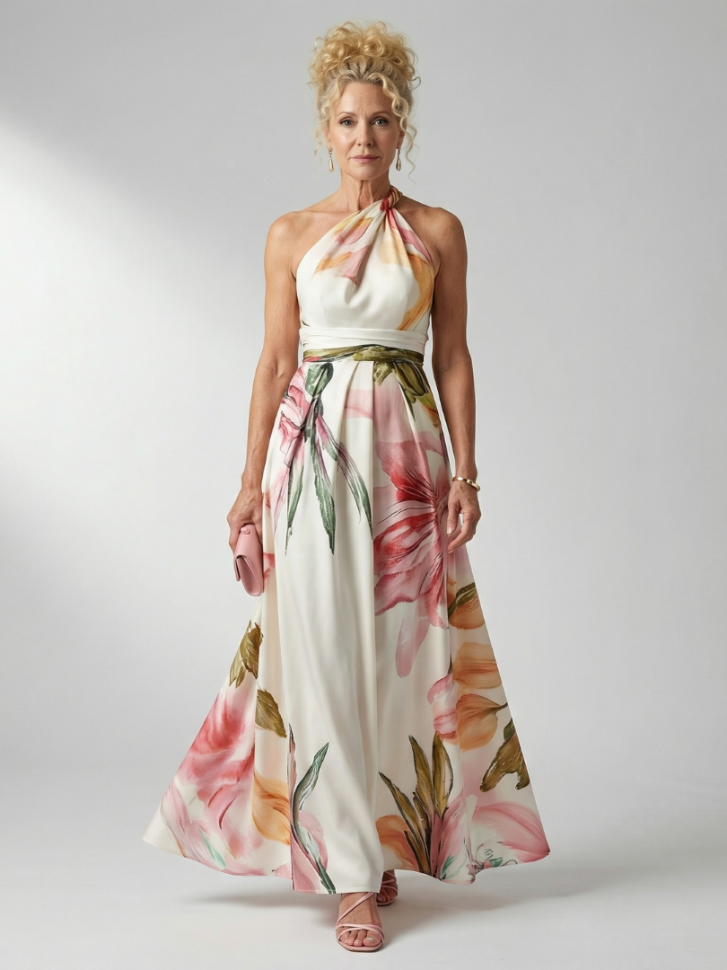 Light Floral Maxi Dress - Summer Elegant Breathable Boho Style