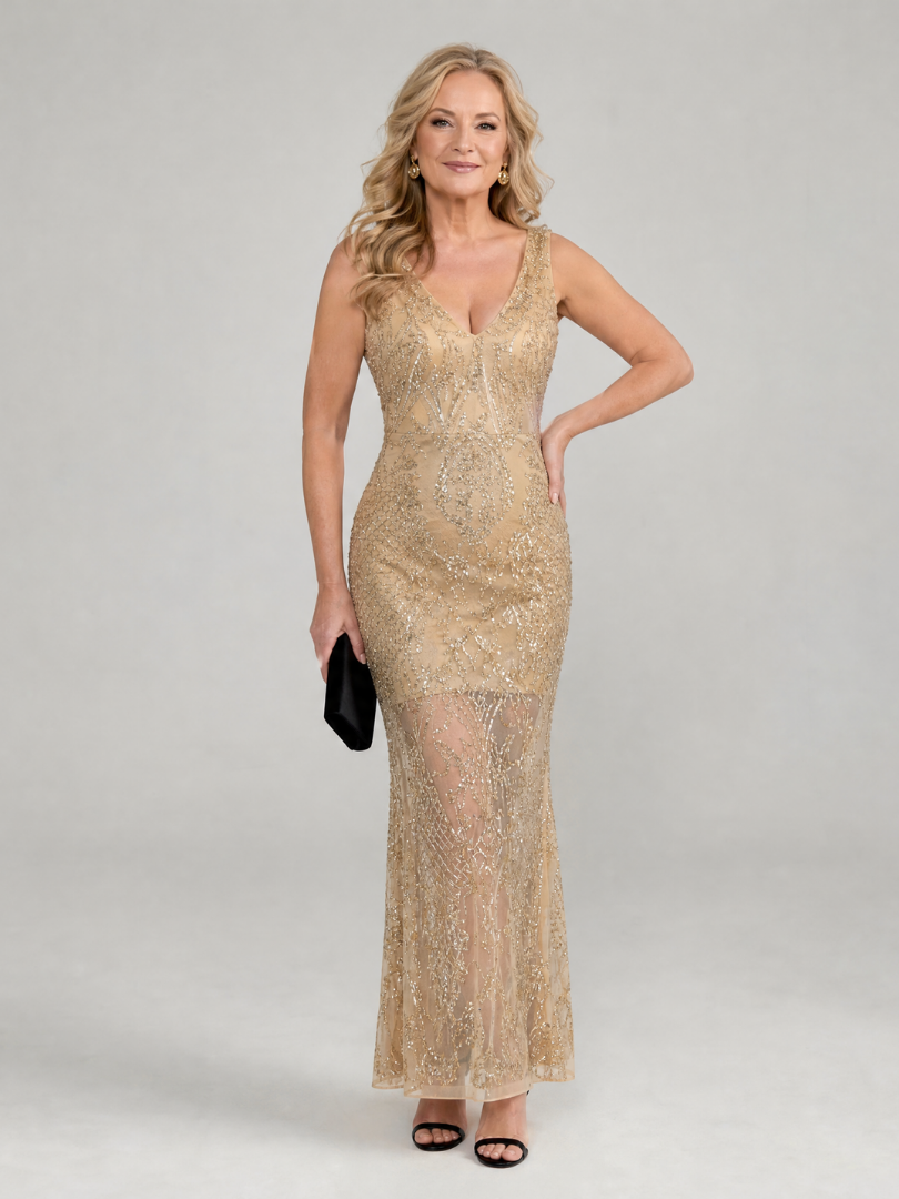Sequin Sleeveless Midi Dress | Sparkling Party Summer Style