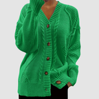 Adreana | Women's Cable-Knit Button-Front Sweater