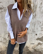 Noah | Women's V-Neck Knit Sweater Vest