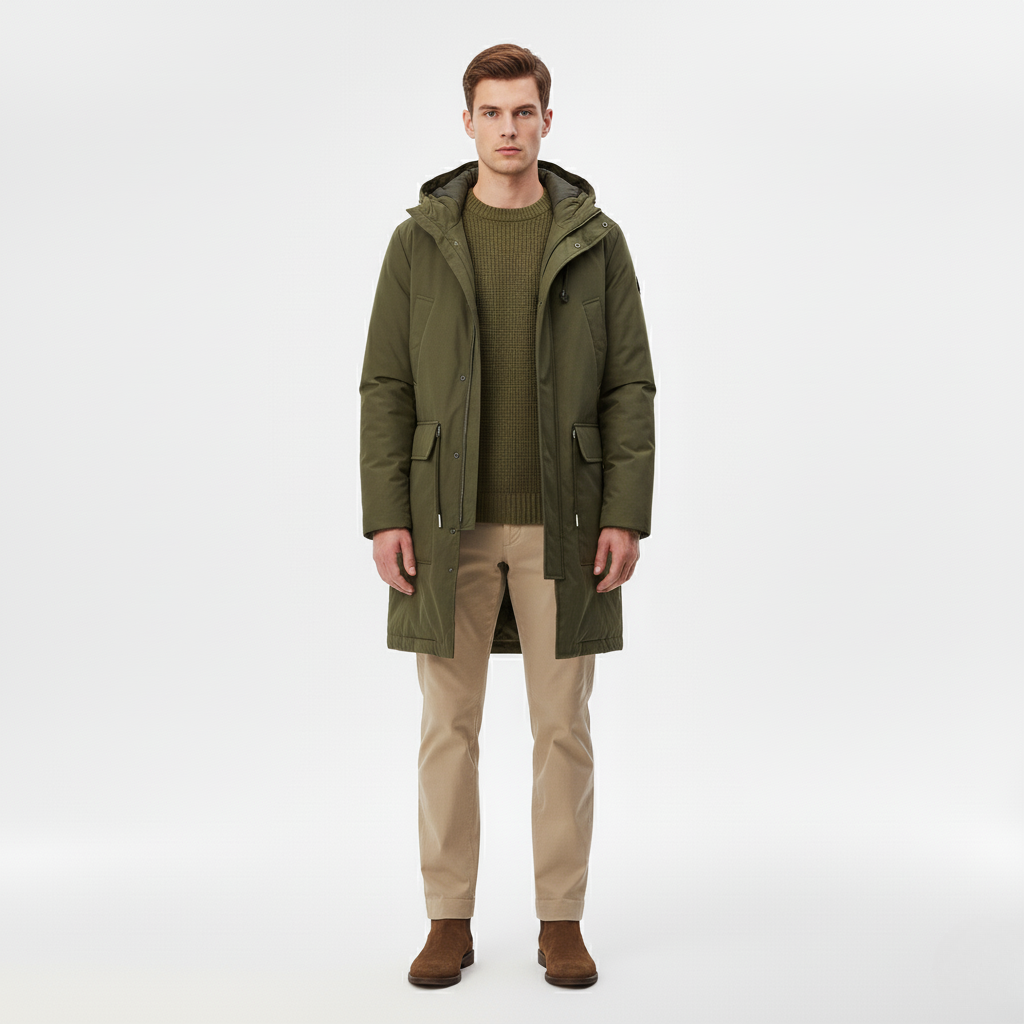 Menn's all-weather jacket, green