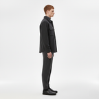 Stylish and warm black men's jacket