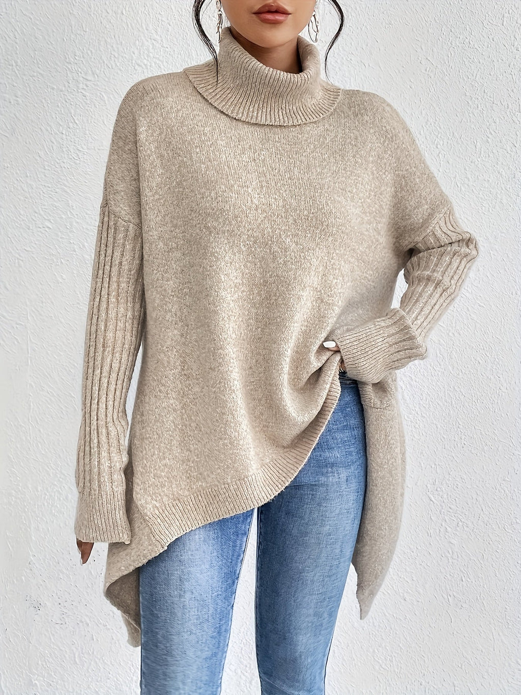 Ezella | Women's Relaxed Turtleneck Sweater