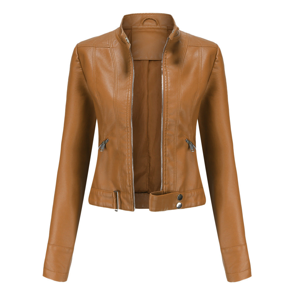 Vera | Women's Black Leather Moto Jacket