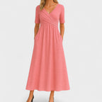 Elegant Women’s Midi Dress, Classic Style and Feminine Fit