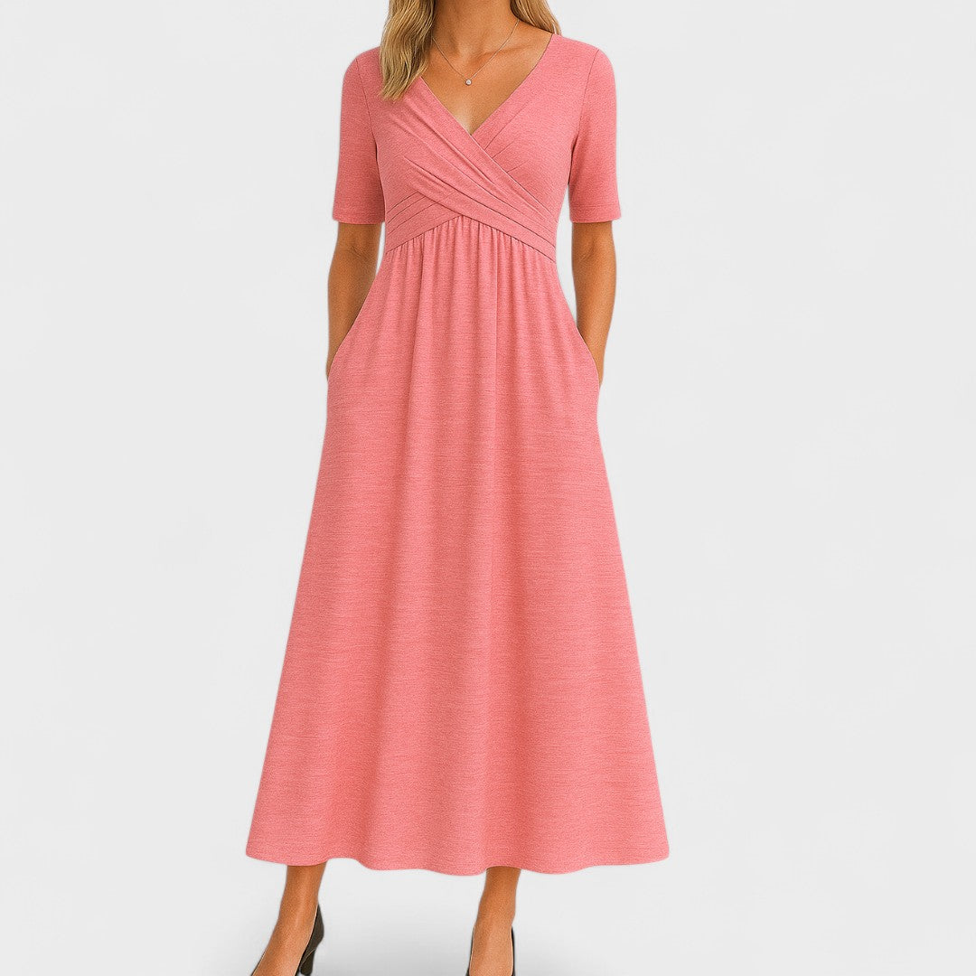 Elegant Women’s Midi Dress, Classic Style and Feminine Fit