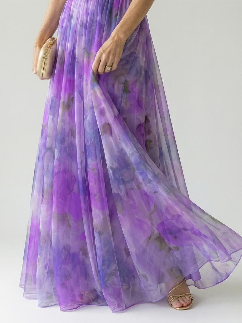 Soft Wrap Maxi Dress - Summer Elegant Flowing Boho Style for Women