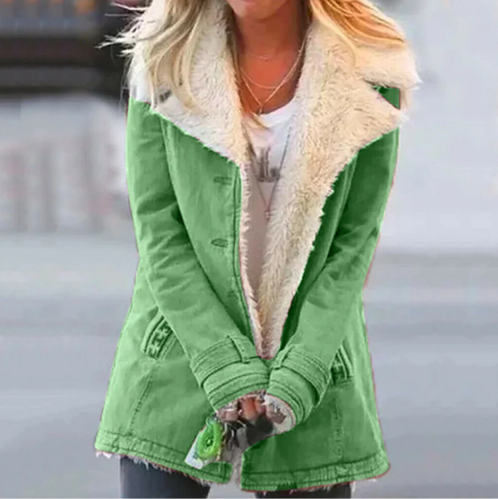 Sloan | Women's Sherpa-Lined Jacket with Distressed Hem