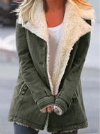 Sloan | Women's Sherpa-Lined Jacket with Distressed Hem