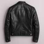 Braden | Men's Leather Biker Jacket with Zip Pockets