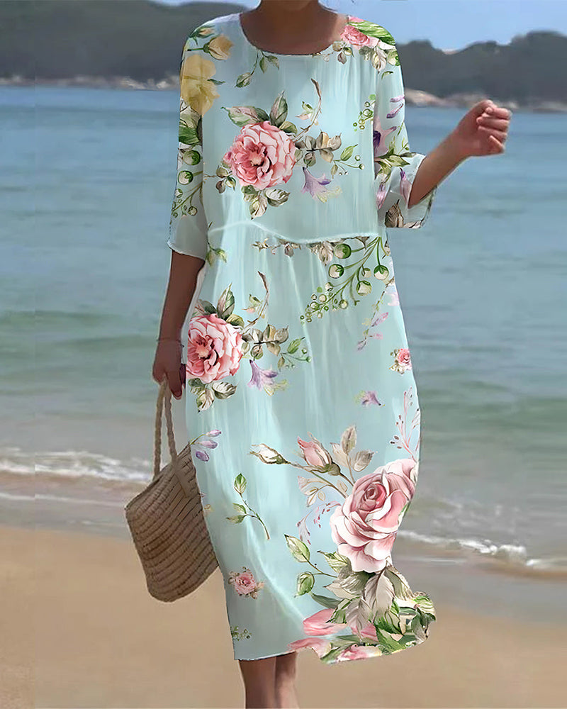 Floral Women’s Dress – Flattering Fit with Elegant Comfort