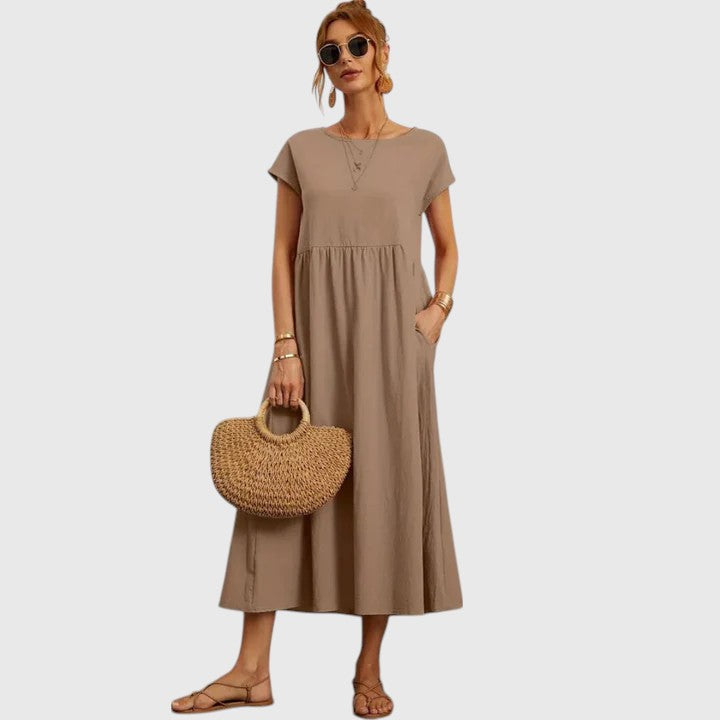 Stylish Women’s Midi Dress – Relaxed Fit with Everyday Comfort