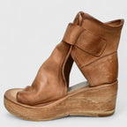 Rosalie | Women's Suede Buckle Wedge Sandals