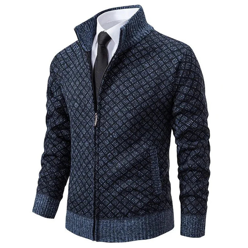 Marcus | Men's Quilted Zip Cardigan