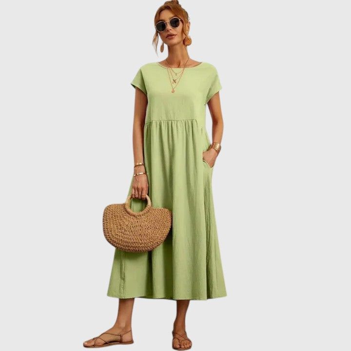 Stylish Women’s Midi Dress – Relaxed Fit with Everyday Comfort