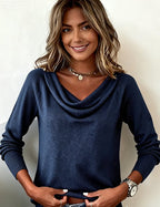 Francesca | Women's Cowl Neck Sweater