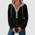 Trish | Women's Textured Knit Hooded Sweater