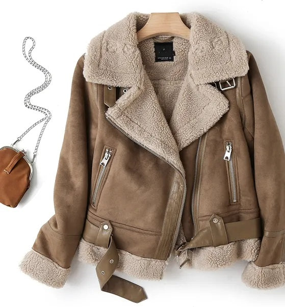 Odille | Women Warm Aviator Jacket Vintage Style