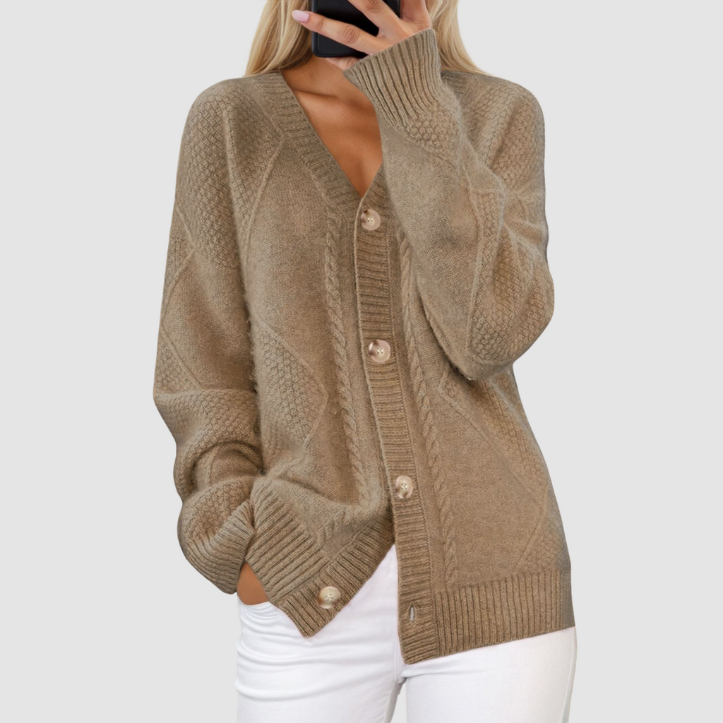 Meg | Women's Premium V-Neck Knit Cardigan