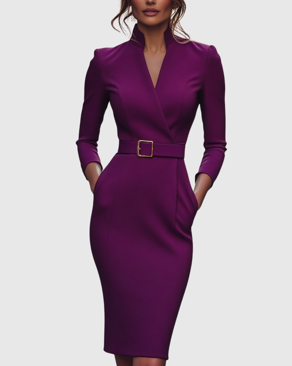 Stylish Women’s Midi Dress, Sophisticated Look and Fashionable Design
