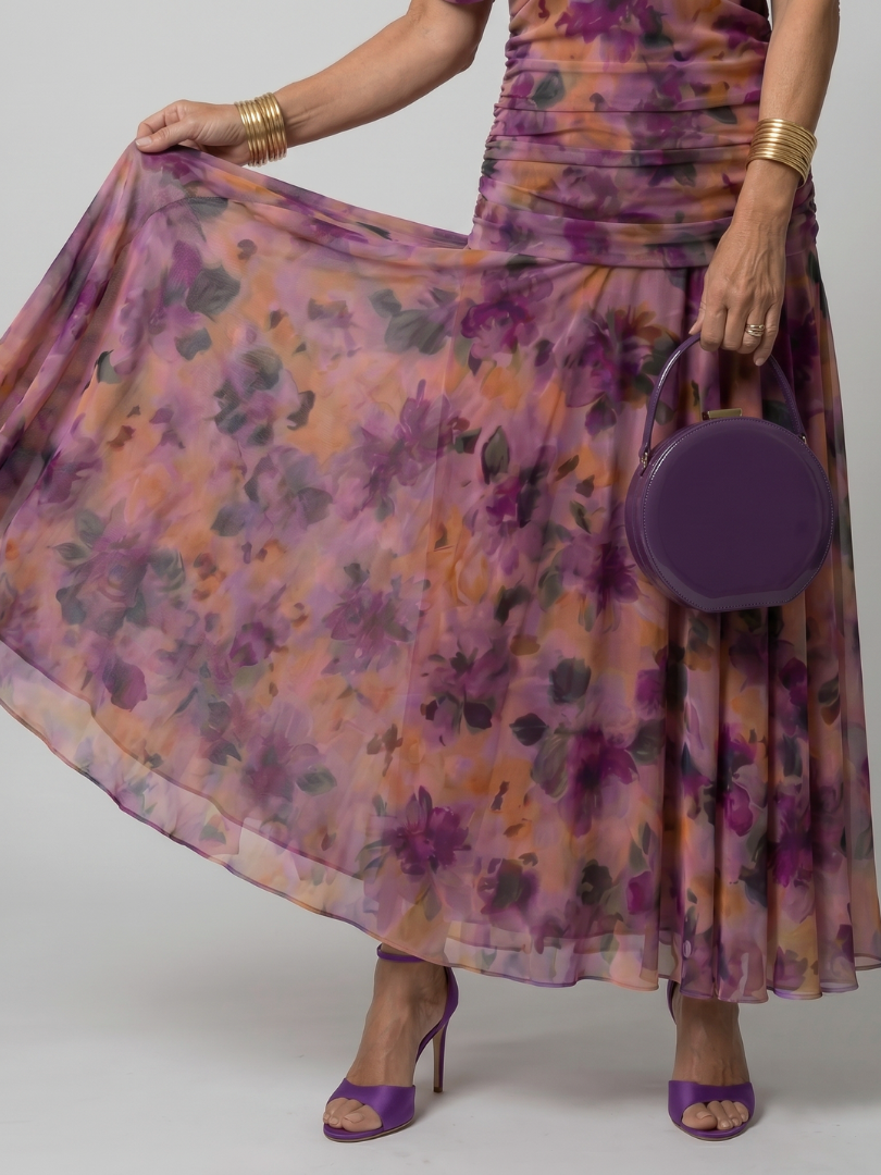 Off Shoulder Flow Midi Dress - Summer Party Elegant Style for Women
