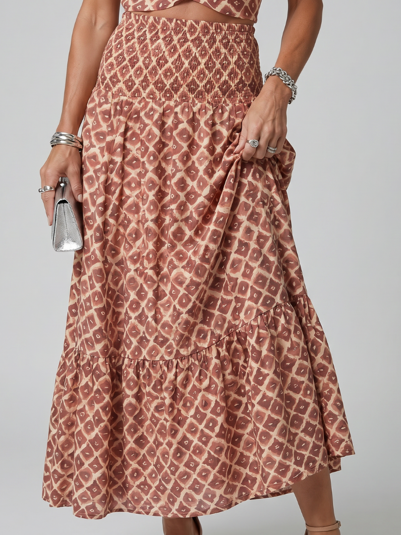 Elegant Cross Halter Geometric Cutout Midi Dress | Summer Style for Women