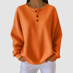Claire | Women's Waffle-Knit Button Sweater
